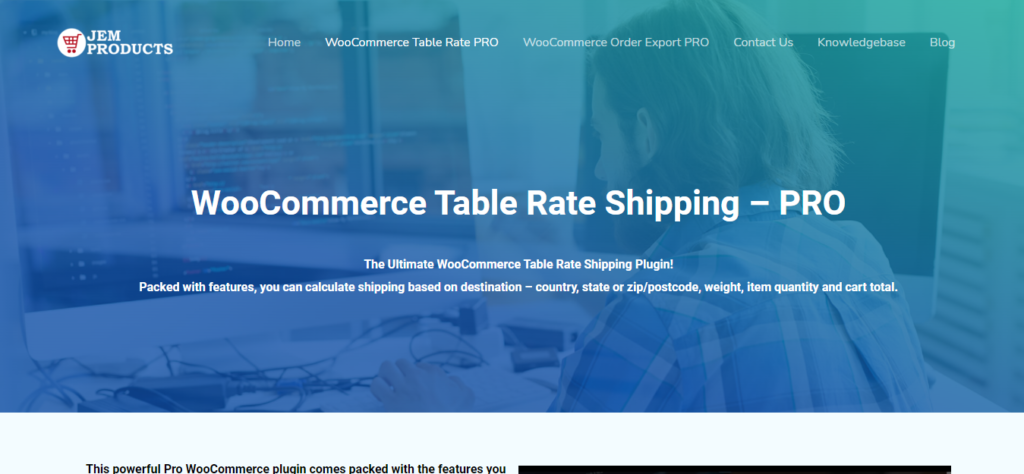 woocommerce table rate