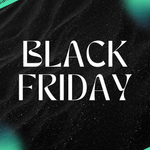 Black and Green Creative Futuristic Black Friday Banner